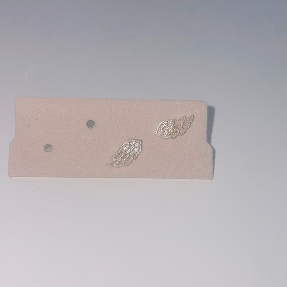 Silver Angel wing Earrings - Picture 1 of 1